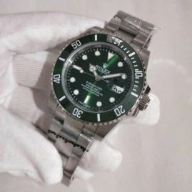 Picture of Rolex Submersible Series Green Plate Silver Steel Belt 40mm10mm _SKU0906182328314634